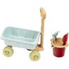 Theo Klein 7687 Carretto con set secchielli I Robusto carretto I Include giocattoli per la sabbia I Plastica riciclata I Anti-UV, Giocattoli per bambini dai 18 mesi in su
