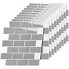 Relaxdays Piastrelle adesive, 10 pz, Bagno e Cucina, 30x30, 3D tagliabili, PU, Grigio, Adesivi per