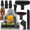 VACEXT Kit di Pulizia per la casa Accessori per aspirapolvere e Spazzola Turbo per tappezzeria di Animali Domestici, Spazzola Turbo per aspirapolvere, Accessorio per Animali Domestici, Testa Girevole con