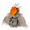 sigikid Slow Flyer Slow Kikeriki, Kuscheltier, Stofftier, Schmusetier, Grau, 18 cm, 42976