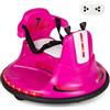 RELAX4LIFE Autoscontro Elettrico per Bambini da 6V con Telecomando, Musica, 3-6KM/H, Cintura Regolabile, Luci LED, 360 Gradi, Funzione di Avvio Lento, Portata 25KG,3-7 Anni (ROSA)