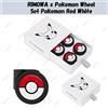 RIMOWA x Pokemon Set Ruote Pokemon Rosso Bianco