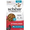Schesir Cat Sterilized Monoprotein formula Grain free Low Fat Pesce fresco 400 gr - Cibo monoproteico gatto - 1° ORDINE? 20% di sconto SU BRAND ESCLUSIVI, codice BZR20