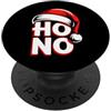 Winter Beard Fashion Ho Ho No Divertente Design Natalizio con Cappello Santa PopSockets PopGrip Adesivo