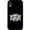 Cool 3 Hip Hop Trio Street Gold Chain Fu Custodia per iPhone XR Axolotl Rap Old School Retro Streetwear anni '80 '90 Tre
