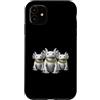 Cool 3 Hip Hop Trio Street Gold Chain Fu Custodia per iPhone 11 Axolotl Rap Old School Retro Streetwear anni '80 '90 Tre