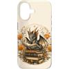 Cute Cottagecore Dragons with Books Desi Custodia per iPhone 17 Dragon Reader Book Lover Fantasy, simpatica creatura floreale