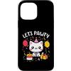 Lets Pawty Birthday Gifts For Girl and B Custodia per iPhone 13 Pro Max Let's Pawty Camicie Carino Gatto Gattino Pawty Ragazze Ragazzi Compleanno
