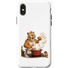 Timowo Studio Custodia per iPhone X/XS Tigre Dai Denti A Sciabola In Cucina