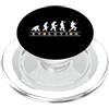Designer Evolution Sports Pro Divertente ping-pong, evoluzione del giocatore di ping pong PopSockets PopGrip per MagSafe