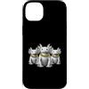 Cool 3 Hip Hop Trio Street Gold Chain Fu Custodia per iPhone 14 Plus Axolotl Rap Old School Retro Streetwear anni '80 '90 Tre