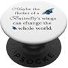 Sprachshirts Le ali di una farfalla possono cambiare il mondo PopSockets PopGrip Adesivo
