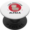 Kawaii Alpaca I Just Really Love Alpaca Kawaii Alpaca Adoro davvero il carino amante degli alpaca PopSockets PopGrip Adesivo