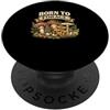 Raccoglitore di caccia ai funghi micolog Born to Forage di funghi regalo cacciatore di funghi funghi PopSockets PopGrip Adesivo