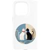 Design retrò del cerchio di Harmony Cats Custodia per iPhone 15 Pro Design retrò del cerchio di Harmony Cats
