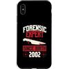 True Crime Merch for Investigative Crime Custodia per iPhone XS Max Esperto forense dalla nascita 2002 Compleanno a tema crimine vero