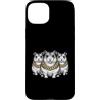 Cool 3 Hip Hop Trio Street Gold Chain Fu Custodia per iPhone 15 Plus Hamster Rap Old School Retro Streetwear 80s 90s Tre