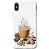 Caffeine Latte Lover Gifts Custodia per iPhone X/XS Chai Tea Latte Cafe Coffee Lover Spice