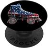 Paint Dripping Patriotic 4th of July US Pattinaggio a rotelle Derby Bandiera americana USA Drip Graffiti PopSockets PopGrip Adesivo