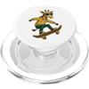 Giraffe Skateboarding Skater Men Boys Ki Skateboard giraffa equitazione Skateboard Skater Graphic PopSockets PopGrip per MagSafe