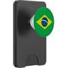 BRAZIL NATIONAL FLAG BRASIL BANDIERA BRASILE BRASILE BRASILIANA RIO DE JANEIRO SAO PAULO PopSockets PopWallet per MagSafe