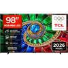 TCL TV 98RM7L 98" RGB-Mini LED, 4K HDR 2000 nits, 2880 zonas de color preciso, Google TV, Dolby Vision IQ y Atmos, 2.1 Onkyo, 144Hz, Apple AirPlay 2, Alexa