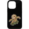 sloth skate chill board cute animal cart Custodia per iPhone 13 Pro Sloth Skate Retro Freddo Cartone animato