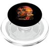 Tropical Holiday Hawaiian Summer Bird De Americano Robin Bird Estate Vacanza Retro Spiaggia Tramonto PopSockets PopGrip per MagSafe
