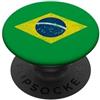BRAZIL NATIONAL FLAG BRASIL BANDIERA BRASILE BRASILE BRASILIANA RIO DE JANEIRO SAO PAULO PopSockets PopGrip Adesivo