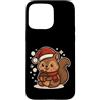 squirrel winter santa hat acorn winter l Custodia per iPhone 15 Pro Max Simpatico scoiattolo invernale con cappello da Babbo Natale