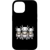 Cool 3 Hip Hop Trio Street Gold Chain Fu Custodia per iPhone 15 Axolotl Rap Old School Retro Streetwear anni '80 '90 Tre