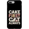 Funny Cat Lover Cake First Cat Always Custodia per iPhone 7 Plus/8 Plus Cake First Cat è sempre carino, compleanno, amante dei gatti