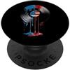Paint Dripping Patriotic 4th of July US Disco in vinile Vintage Musica Audiofilo Bandiera Americana USA Drip PopSockets PopGrip Adesivo