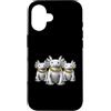 Cool 3 Hip Hop Trio Street Gold Chain Fu Custodia per iPhone 16 Axolotl Rap Old School Retro Streetwear anni '80 '90 Tre