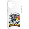 Finance Fun Custodia per iPhone 16 Cavalcando l'onda delle vendite