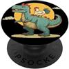 Dinosaur Chicken Outfit Infanzia, amicizia, con, dinosauro, e, pollo, grafica PopSockets PopGrip Adesivo