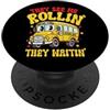 InGENIUS Camicie e regali divertenti per Divertente Autista di scuolabus See Me Rollin Waitin PopSockets PopGrip Adesivo