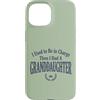 Granddaughter Girl Dad Humor Tees Custodia per iPhone 15 Ho usato per essere in carica poi ho avuto una nipote Tee 4