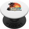 North Carolina Beach Surfing Surf Ocean Carolina del Nord PopSockets PopGrip Adesivo