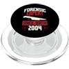 True Crime Merch for Investigative Crime Esperto forense dalla nascita 2004 Compleanno a tema crimine vero PopSockets PopGrip per MagSafe