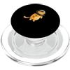 Floating Feline Kitty Studio Divertente gatto astronauta casco galleggiante nello spazio cosmico profondo PopSockets PopGrip per MagSafe