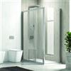 KAMALU Box doccia 120X70 trasparente apertura scorrimento KP3000S