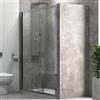 KAMALU Cabina nicchia doccia 145cm vetro trasparente K050