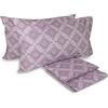hermet Laura Biagiotti, Set Lenzuola Matrimoniali Cotone, Completo Letto, 100% Cotone, Lenzuolo Sopra, Lenzuolo Con Angoli, Coppia Federe, Fantasia Geometrica Alcamar Cipria