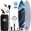 ADVENTUM PADDLESPORTS Tavola da SUP gonfiabile 347 cm - fino a 230 kg - Supporto per action camera - Veloce e maneggevole per touring e prestazioni - Verde menta
