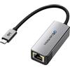 Cable Matters Adattatore USB-C a Ethernet 10Gb (10GbE) in alluminio, USB4/Thunderbolt 5/4/3, basso calore, velocità reale ~7Gbps Windows / ~5Gbps macOS