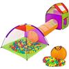 Bakaji Tenda Igloo per bambini con 200 palline Tunnel Casetta da gioco