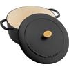 Ballarini Cucinando Bellamonte 7 L Garnek Żeliwny Z Pokrywką, 750035430