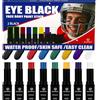Bowitzki Eye Black Stick 8 Colors Water Resistant Under Sports Face Paint Body Markers Makeup Athletes Softball Stuff Lacrosse Baseball Football Game Accessories Gift Eyeblack Painting Kit