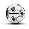 PANDORA Moments 794710C01 - Ciondolo a forma di pallone da calcio in argento Sterling con cristallo artificiale, compatibile con Moments